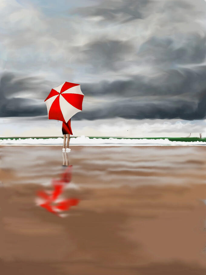 Digital art inspired by a photograph